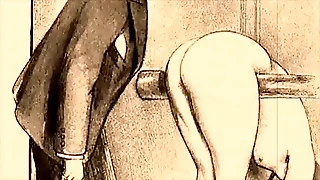 vintage morose illustration