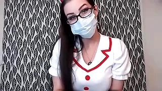 Teaser Clip Femdom Anal Training a male sub with big buttplug BBW tattooed hot nurse